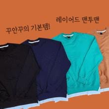 WET ルーディー オーバーフィット 無地レイヤードマントゥメン