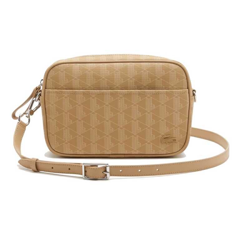デイリーライフスタイルシーズナル モノグラムジップショルダーバッグ ベージュ 25×17×6cm #NF3961DG-L01