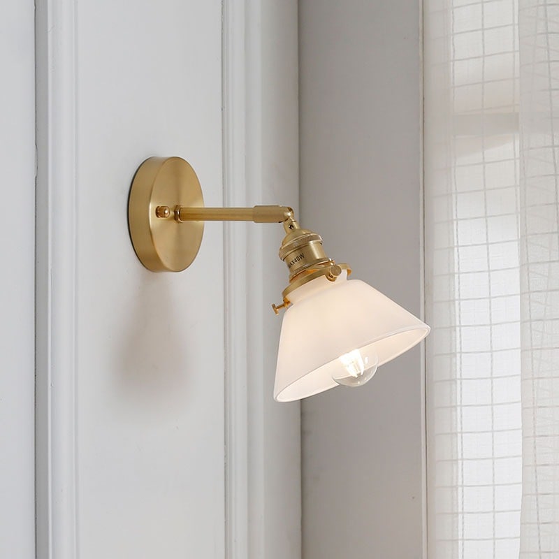 ブラケットライト 北欧 壁掛け照明 壁掛けライト 玄関照明 室内照明 真鍮 ガラス ウォールライト