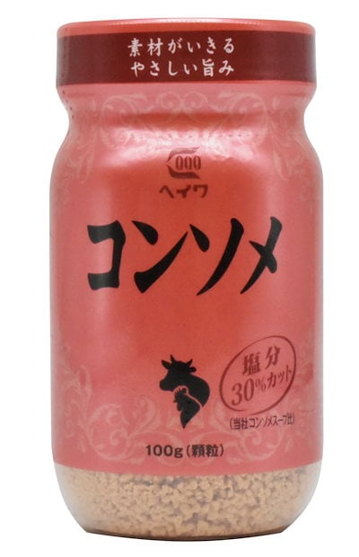 他サイト： 平和食品工業 コンソメ 化学調味料無添加・塩分30% カット 100g ×3個の商品画像