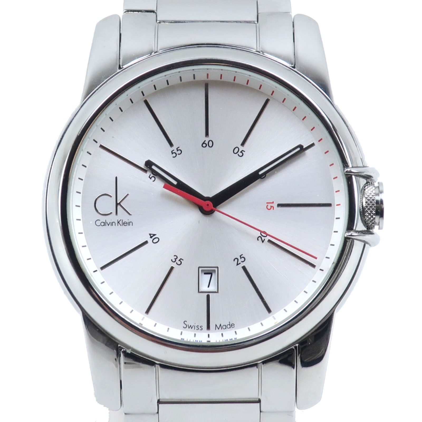 SELECT セレクト K0A21120 腕時計 ステンレススチール シルバー クオーツ アナログ表示 メンズ シルバー文字盤 中古品 A+ランク