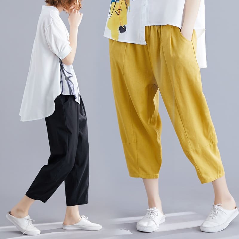 大きいサイズ 7分丈 秋 夏 春 カジュアルパンツ ボトムス パンツ レディース
