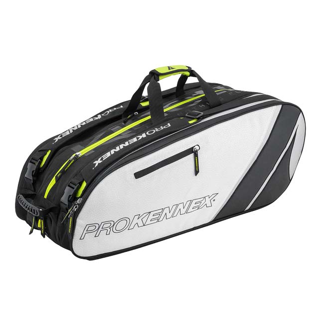 １２本収納 プロケネックス(ProKennex) TOUR Triple Thermal ツアートリプル サーマルラケットバッグ テニスバッグ AYBG2301クールグレー×ブラック