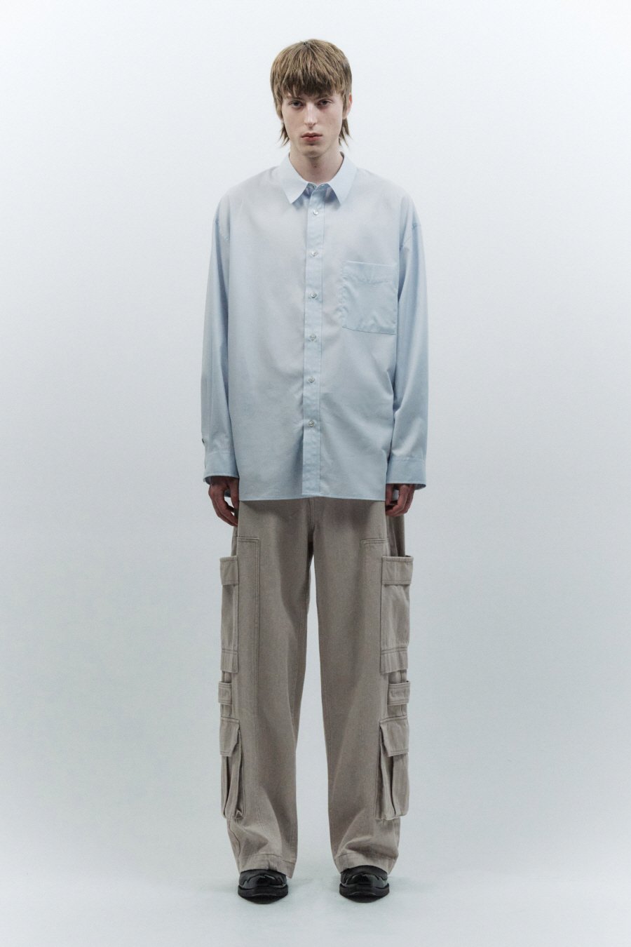 【INSILENCE】 DOUBLE POCKET WALK DENIM PANTS : BEIGE