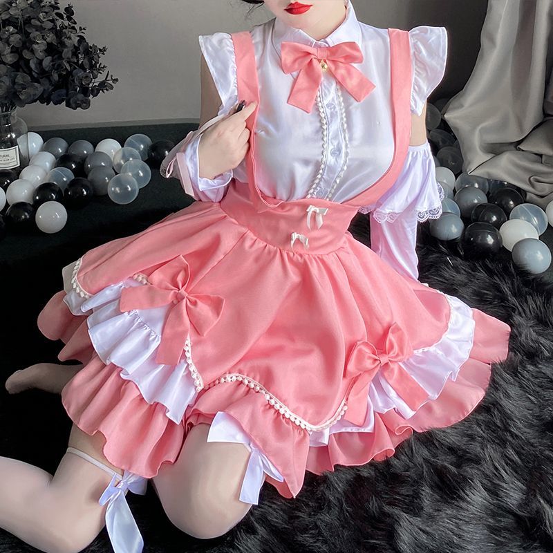 日本の二次元可愛いメイド服ロリータドレススーツ遊び心あるうさぎcos服ソフトガールプリンセスドレス