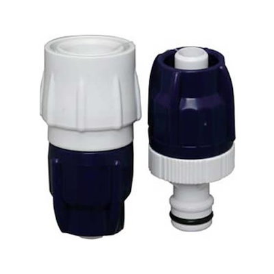 他サイト： ワンタッチホースジョイント ホワイト/マリンブルー アイリスオーヤマ SGP-4の商品画像