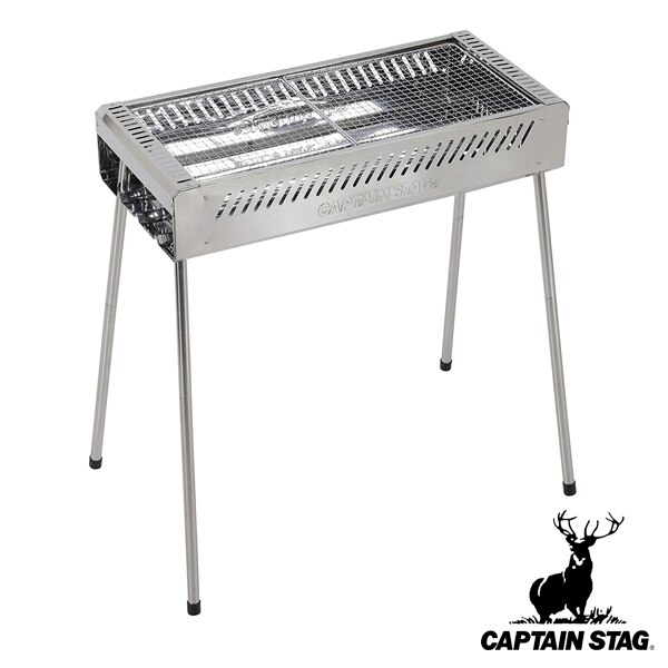 コンロ バーベキュー 焚き火台 幅65cm キャプテンスタッグ CAPTAIN STAG （ ステン