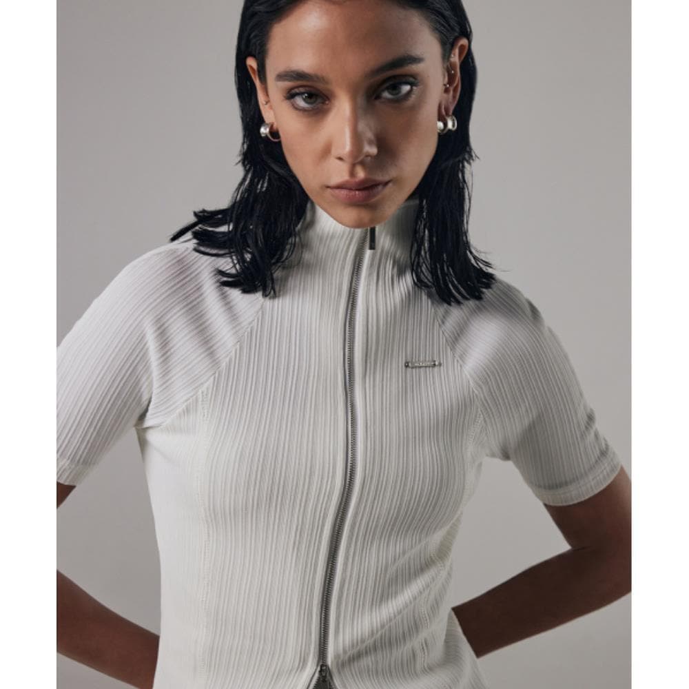 TREEMINGBIRD SlimFit Half ZipUp White TMB241ZT601_00