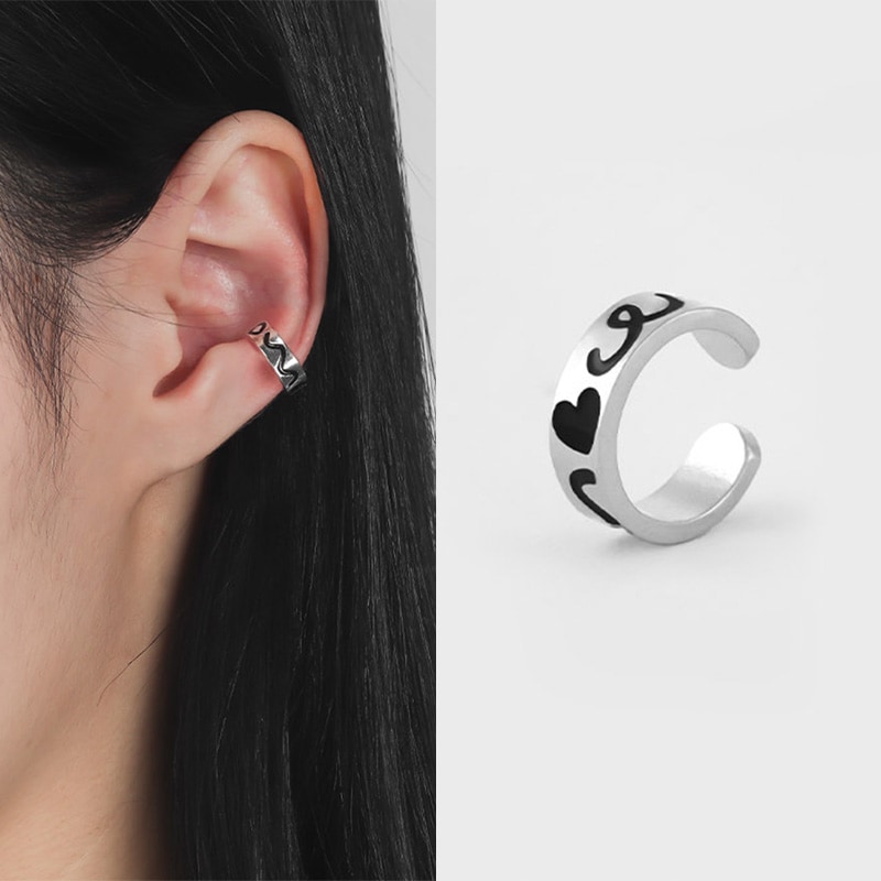 [SILVER925]ドゥードル イヤーカフ3mm/韓国人気ジュエリー デイリーアクセサリー