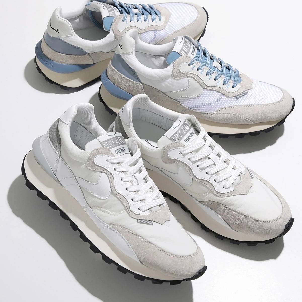 VOILE BLANCHE ボイルブランシェ スニーカー QWARK HYPE 2018344 メンズ ローカット メッシュ スウェード ナイロン 靴 カラー2色