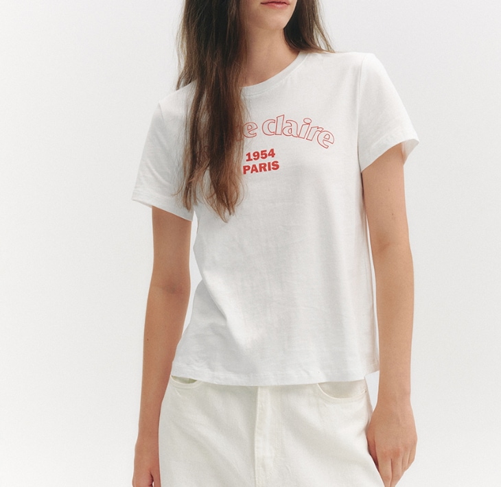 Marie Short-Sleeved T-Shirt Tシャツ (white)