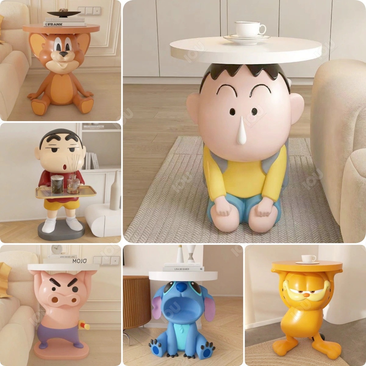 [20 types]超人気 クレヨンしんちゃん サイドテーブル 韓国家具 家庭用リビング小戸型ティーテーブル 小テーブルソファーサイドレンタルハウスベッドサイド棚 りリビングルーム ソファサイド