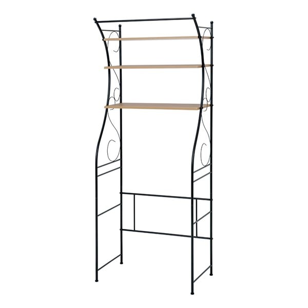 洗濯機ラック ブラウン 幅75cm KCC-3028BR