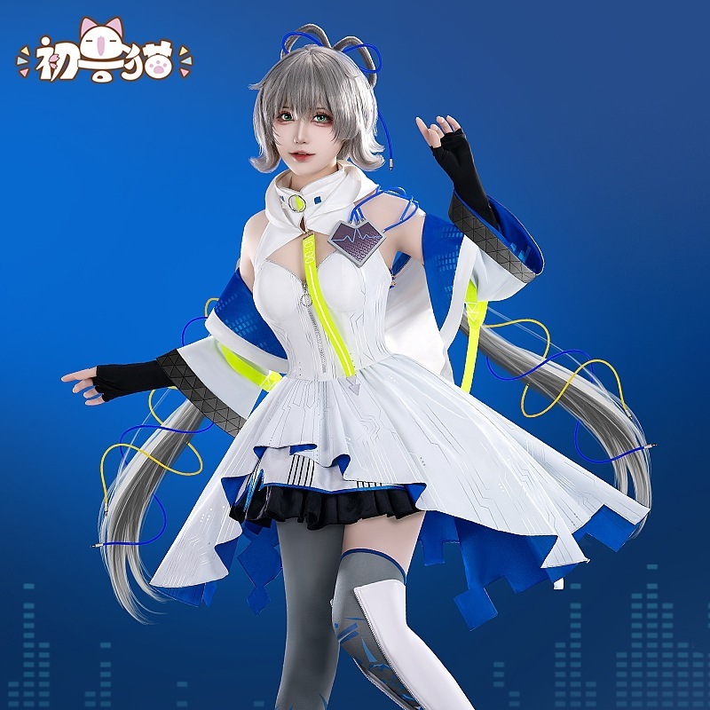 初獣猫全金洛天依cos服2024誕生日ドレスコスプレ女装ワンピースlolita