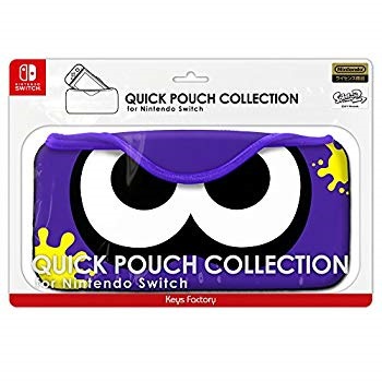 QUICK POUCH COLLECTION for Nintendo Switch (splatoon2) イカ:ブライトブルー