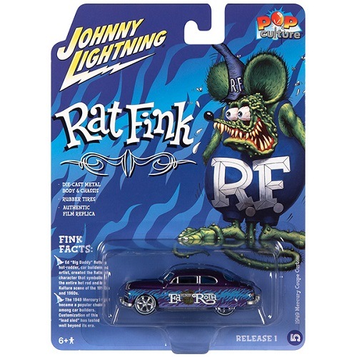 ダイキャストメタル 1:64 Rat Fink 1949 Mercury Coupe Custom ラットフィンク ミニカー