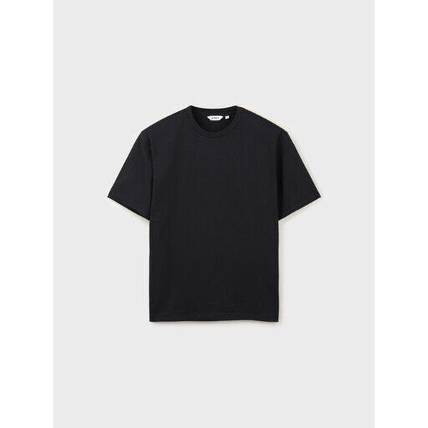 メンズルーズフィット無地半袖Tシャツ BK_GJA