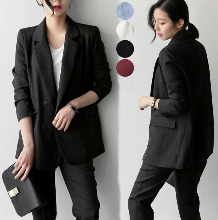 パンツスーツフォーマルスーツ春秋ブラックスーツ可愛いリクルートlスーツ就活面接スーツ通勤オフィスレディースビジネススーツ上下セットママスーツ入学卒業式セレモニーきれいめカジュアルスーツ着痩せおしゃれ2