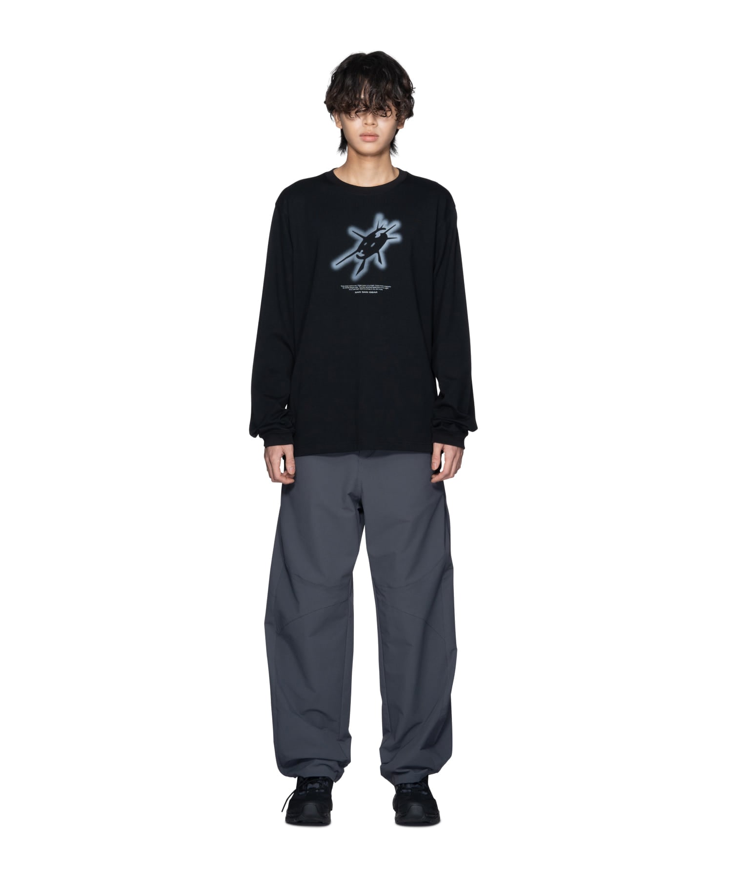【SANSANGEAR】 23FW SUNBURN LONG SLEEVES : BLACK