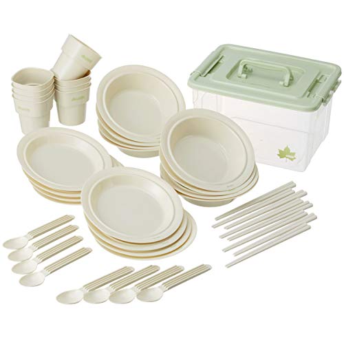 ロゴス(LOGOS) 箸付き食器セットBOX(8人用) 81285029