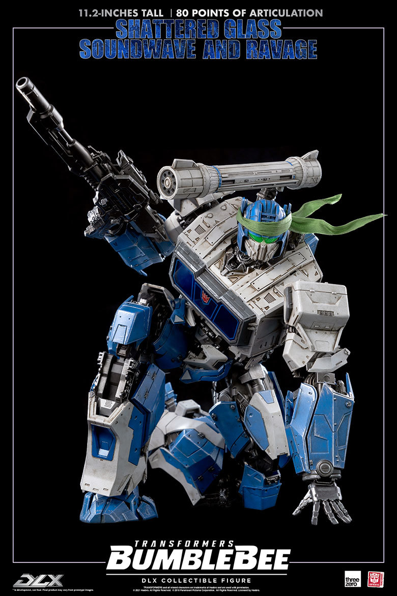新品未開封ThreeZero 海外限定 SHATTERED GLASS SOUNDWAVE AND RAVAGE DLX シャッタード グラス サウンドウェーブ & ラヴィッジ スリーゼロ