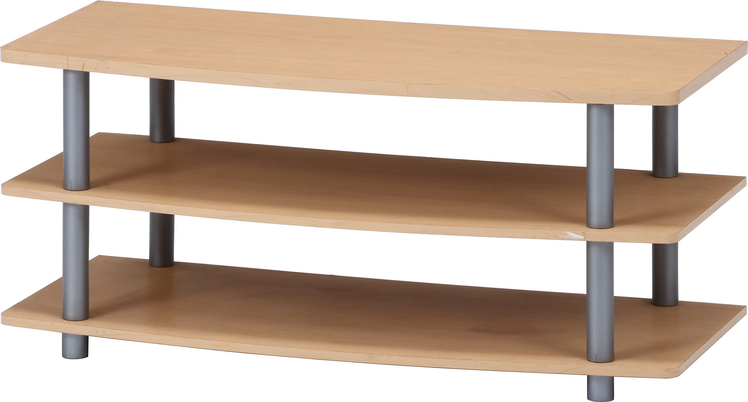 不二貿易 テレビ台 ローボード 32型 幅90×奥行40×高さ40.5cm ナチュラル TVラック 工具不要 組立商品 84441