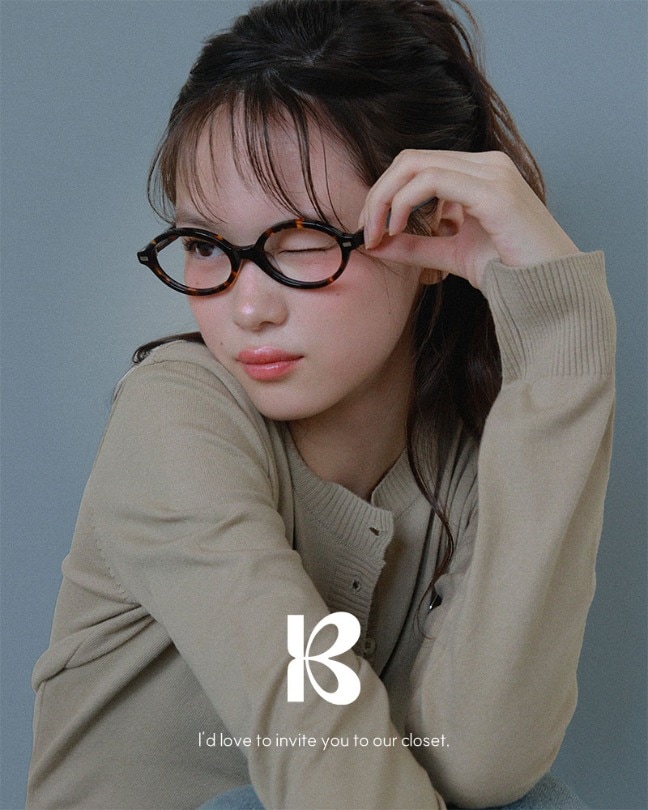 ベイラウンドセルフレームメガネ ac1123