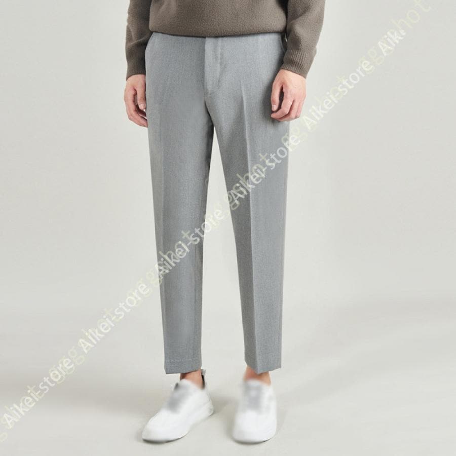 スキニーパンツ ストレッチ ビジネス ウォッシャブル 洗える ノータック ストレート スラックス スリム 細身 アンクル丈 通勤 シンプル ブラック グレー
