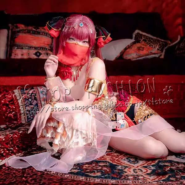 バーチャルYouTuber Vtuber 宝鐘マリン コスプレ衣装 コスチューム cosplay イベント演出服アニメ変装仮装 ハロウィン1036