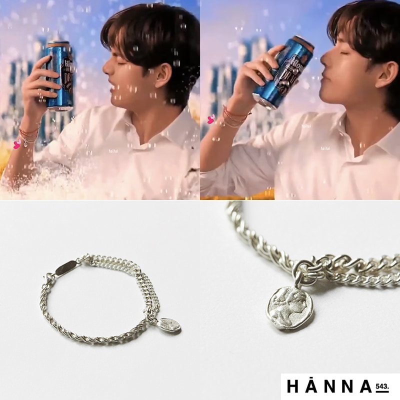 [BTS V 着用]特典付き/【正規品】B383S Silver bracelet