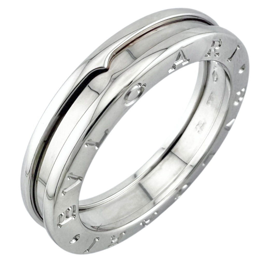 ブルガリ B-zero.1 1バンド リング 指輪 17.5号 18金 K18ホワイトゴールド BVLGARI 中古 美品