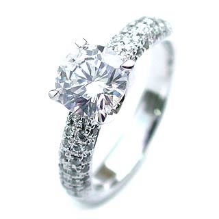 (Brand アニーベル) Pt ダイヤモンドデザインリング（婚約指輪エンゲージリング）楽ギフ_包装02P26Mar16