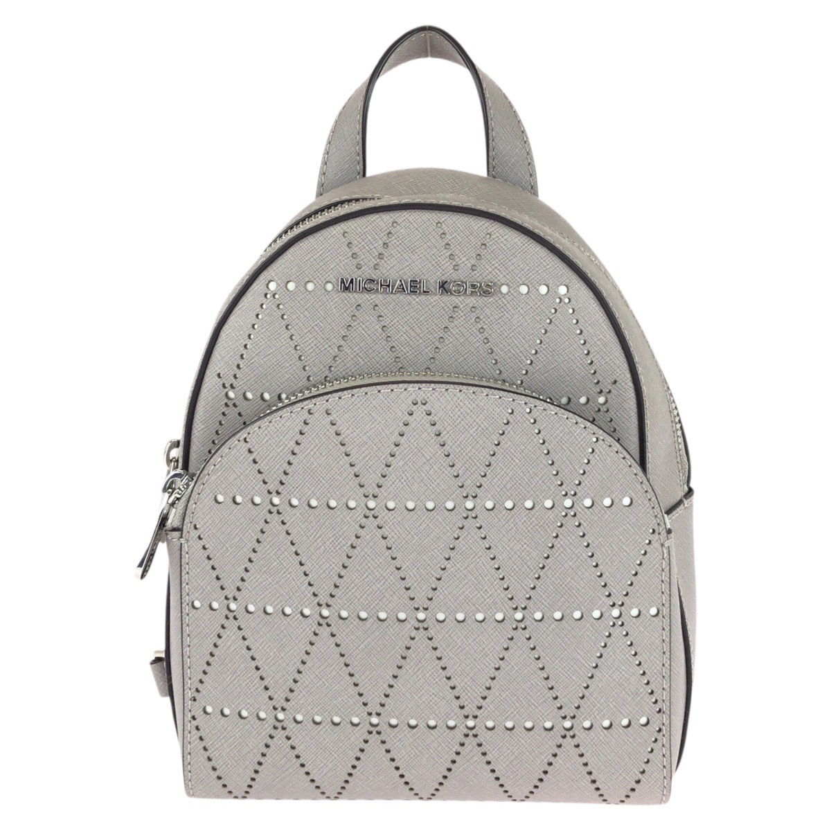 美品 グレー シルバー金具 レザー 35H7SAYB1T リュック・デイパック バックパック レディース 506853