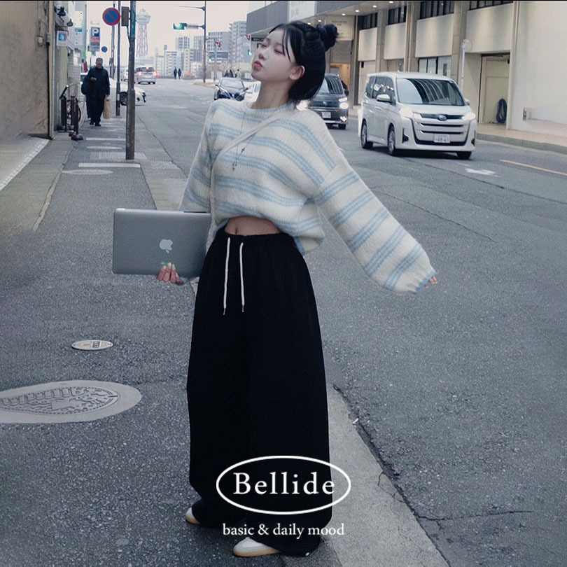 [MADE] ニューア裏起毛ツーウェイワイドトレーニングパンツ pt1433