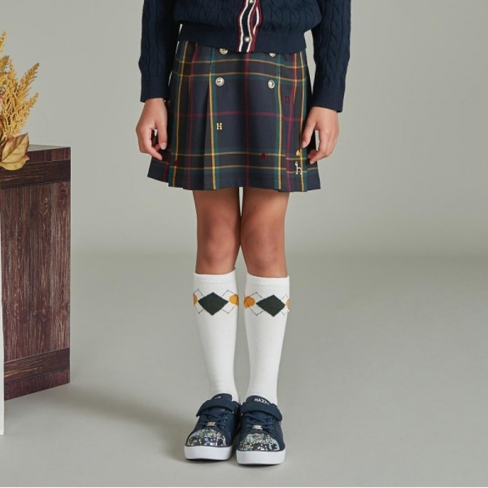 헤지스キッズ ソフィアチェックスカート HSF82SA52P_NV