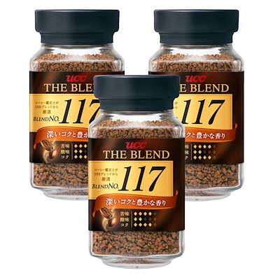 他サイト： UCC ザ・ブレンド 117 瓶 90g インスタントコーヒー×3個の商品画像