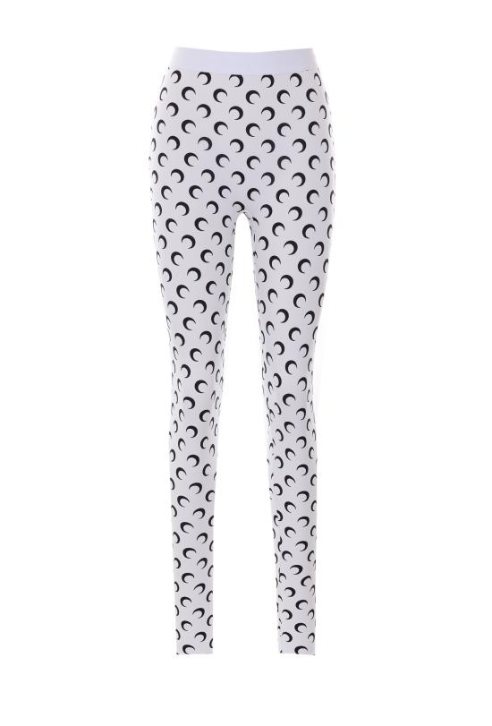 MARINE SERRE Women Leggings WPA111A CJER0001WH00 White