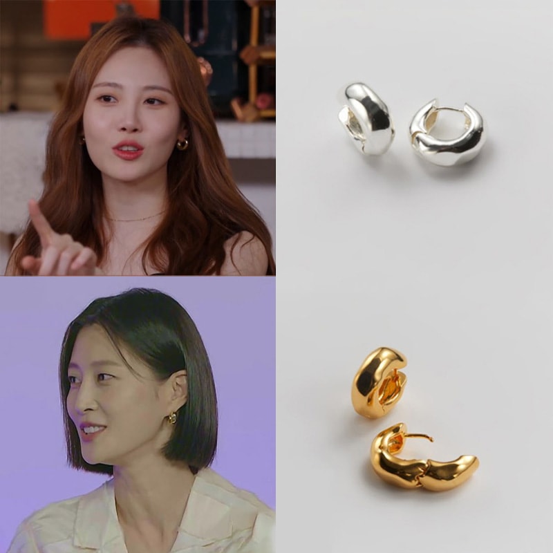 イ ヒョンイ ユラ チャン ドヨン ヒョヨン クォン ウンビ ジスク着用/ヌテラ ワンタッチ イヤリング(2color)