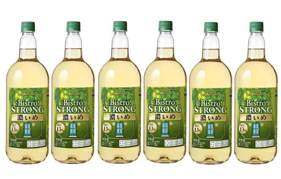 【送料無料】メルシャン ビストロ ストロング ペットボトル 濃いめ白 1500ml 1.5L1ケース/6本【ご注文は12本まで同梱可能】 5,420円