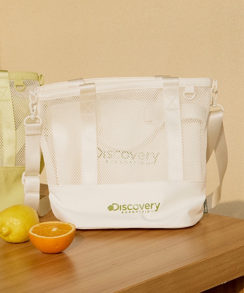 Discovery EXPEDITION Mesh Mini Tote Crossbody Bag IVORY 42