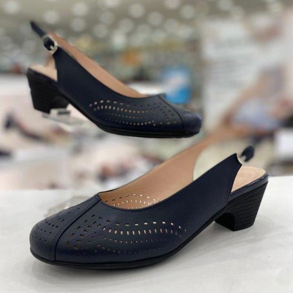 女性パンチングスリングバック YAFMTS622NYCAIV HFPF1A GN_GN