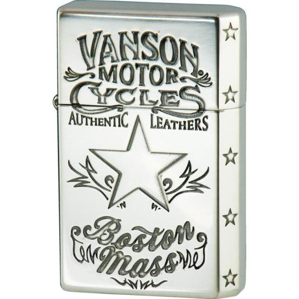 vanson V-GT-07 スターデザインシルバー