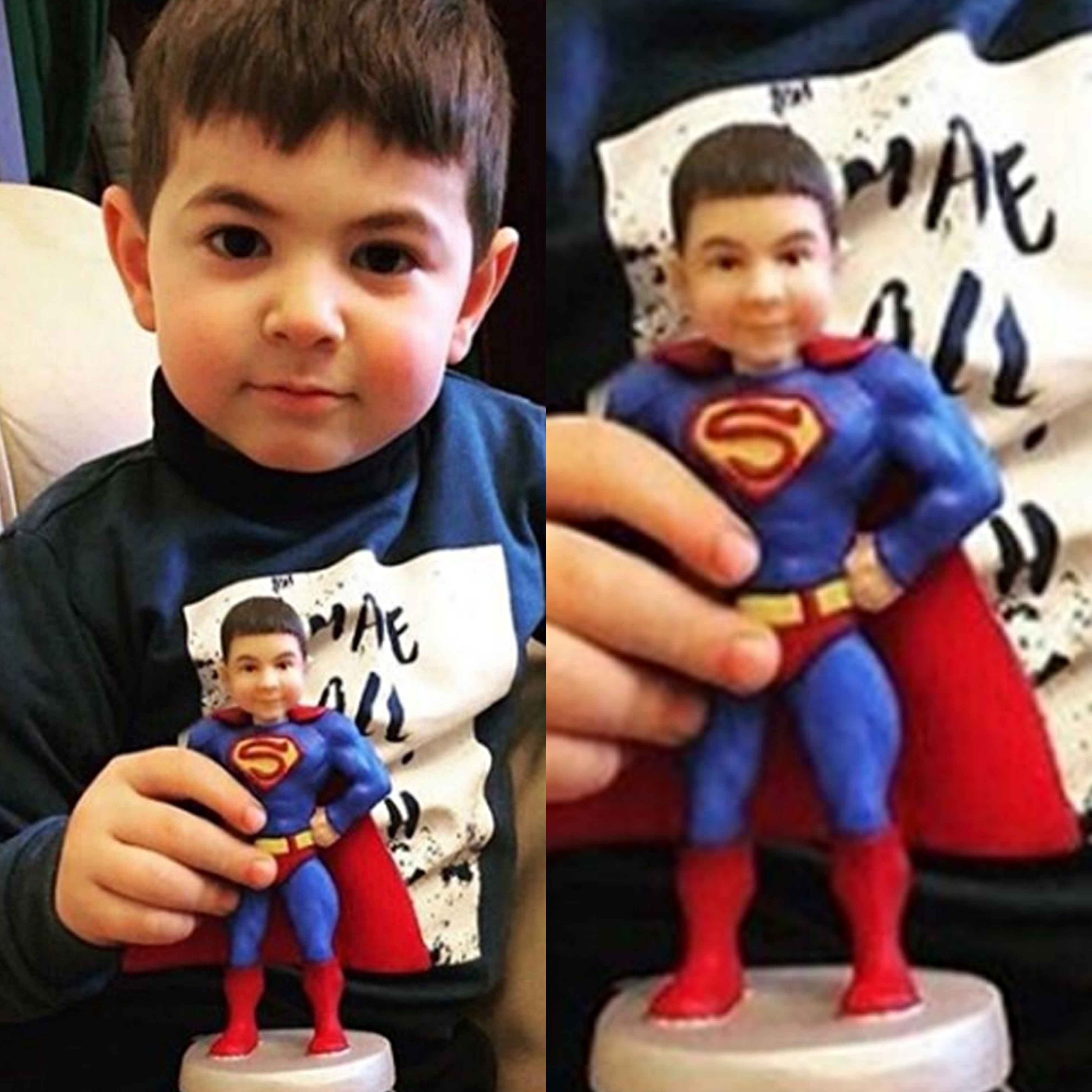 【オーダーメイド】3D肖像画 似顔絵 写真 人形 フィギュア 誕生日 ベビー 赤ちゃん キッズ 子供 幼児 出産祝い