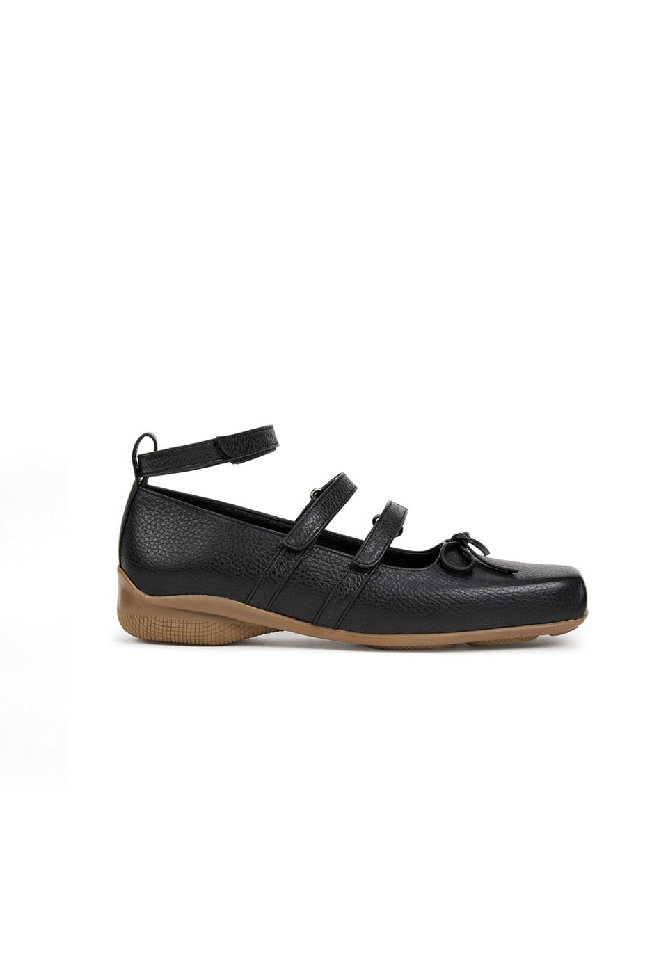 【OPEN Yy】 STRAP BALLET FLAT : BLACK
