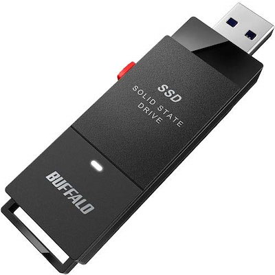 他サイト： バッファロー SSD-PUT500U3-BKA ［TV対応 PC向USB3.2(Gen1)スティック型外付SSD］の商品画像