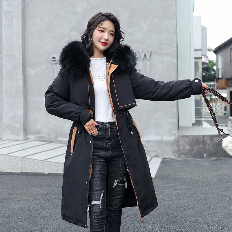 品質いいな新品 ダウンコート レディース ミディアム丈ダウンコート ファー付きダウンコート フード付き ファー取り外し可能 アウター 冬物新作 カジュアル 大きいサイズ 5,312円