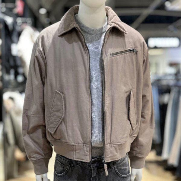 男性コーデュロイカラーパディングブルゾン_US