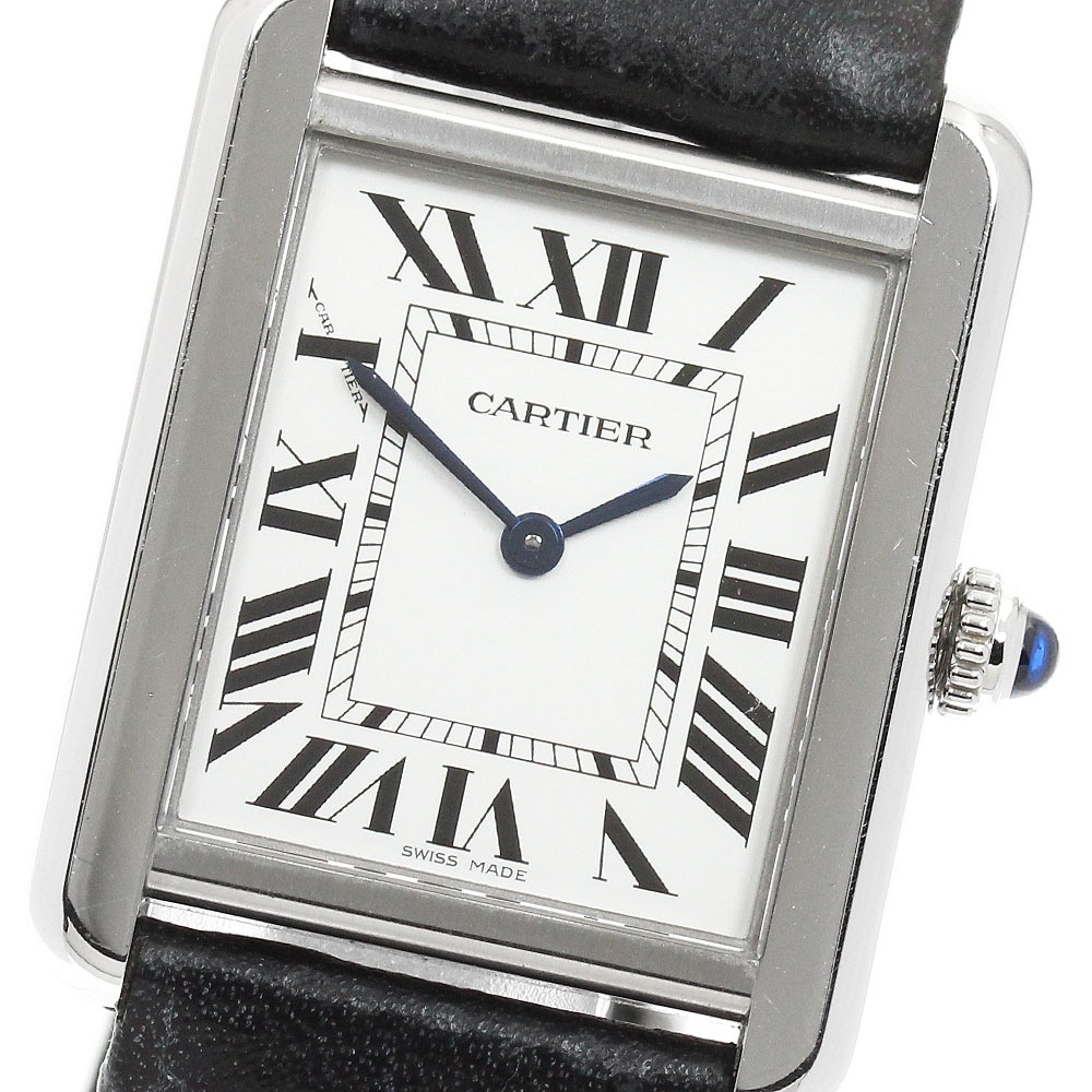 カルティエ CARTIER WSTA0030 タンクソロSM クォーツ レディース 保証書付き_960864【中古】