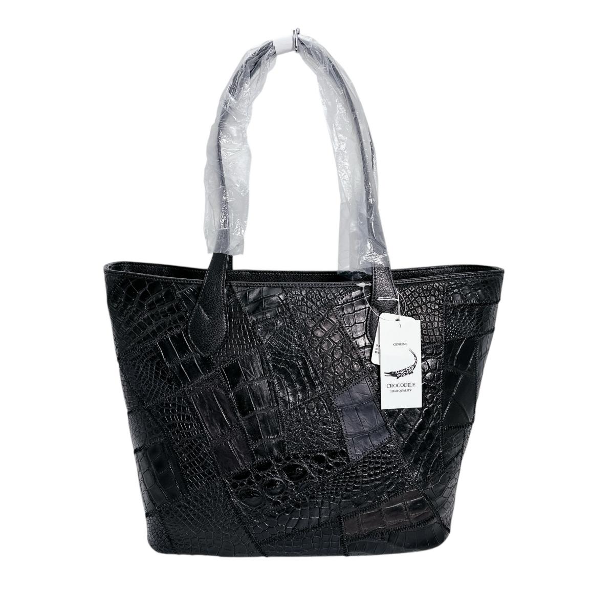 クロコダイルLB-7001BLACKM 軽量 パッチワーク 天ファスナー ブラック