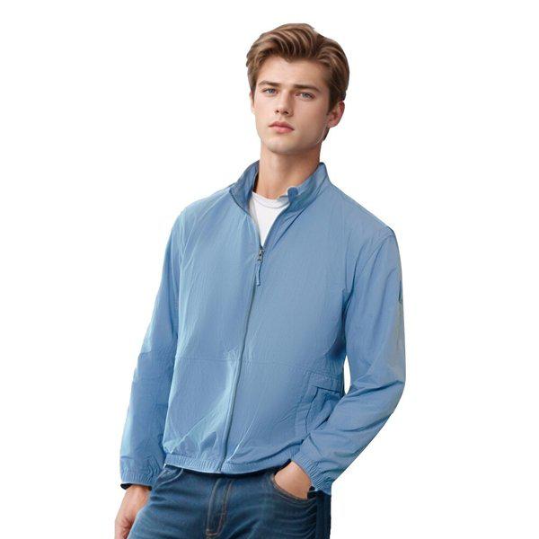 メンズ春の背中メッシュ軽量登山ウィンドブレーカージャケット2461JK366M